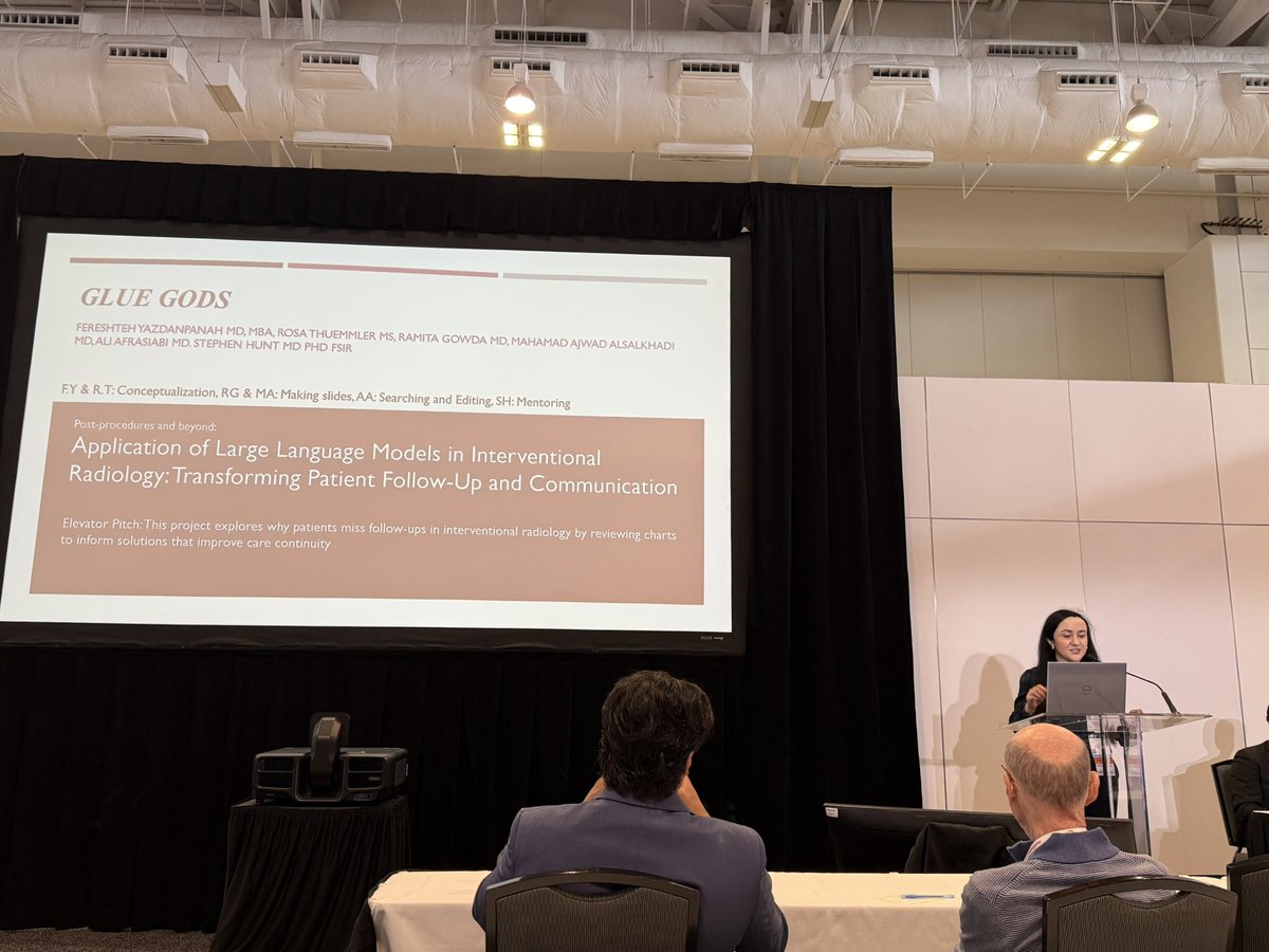 Fereshteh Yazdanpanah, MD, MBA (@fyazdanpanah90) on Twitter photo It was a great honor for me and my GlueGods teammates to present our innovative ideas at the <a href="/SIRRFS/">SIR RFS</a> #Hackathon during #SIR25NASH
Grateful for the opportunity to collaborate, learn, and discuss with experts about their feedback!
<a href="/Rosa_Thuemmler_/">Rosa Thuemmler</a> <a href="/ramitagowda/">Ramita Gowda MD MPH</a>
<a href="/md_rogue/">Stephen Hunt, MD,PhD</a> It was a great honor for me and my GlueGods teammates to present our innovative ideas at the <a href="/SIRRFS/">SIR RFS</a> #Hackathon during #SIR25NASH
Grateful for the opportunity to collaborate, learn, and discuss with experts about their feedback!
<a href="/Rosa_Thuemmler_/">Rosa Thuemmler</a> <a href="/ramitagowda/">Ramita Gowda MD MPH</a>
<a href="/md_rogue/">Stephen Hunt, MD,PhD</a>