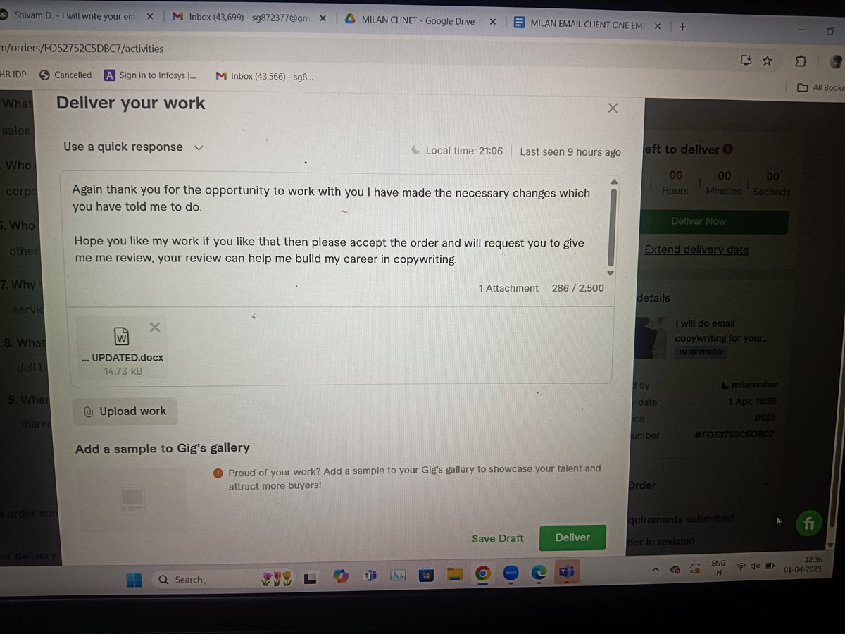 copywritershiva's tweet image. Finished 2nd time finished this work after the revision and I think the client finally will accept my work.💛

#copywriting #copywritingstrategy #copywritingbusiness #copywritershivay #copywritingblog