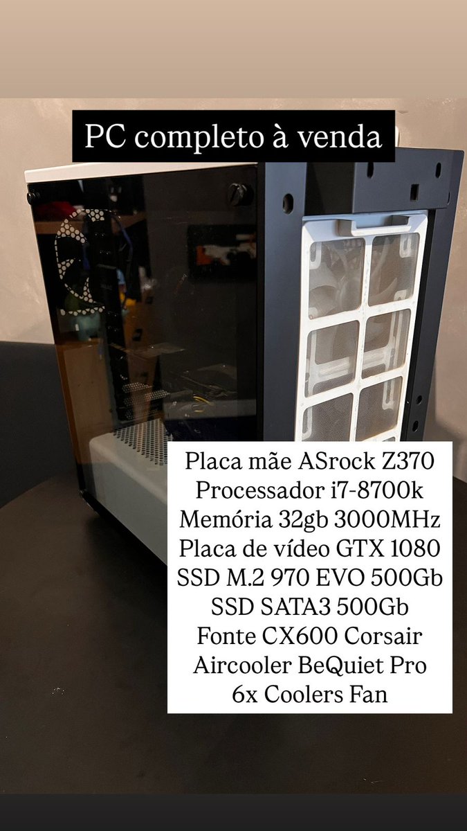 Vendo PC Completo!

Setup completinho, infos na foto, duvidas só chamar

R$4.000