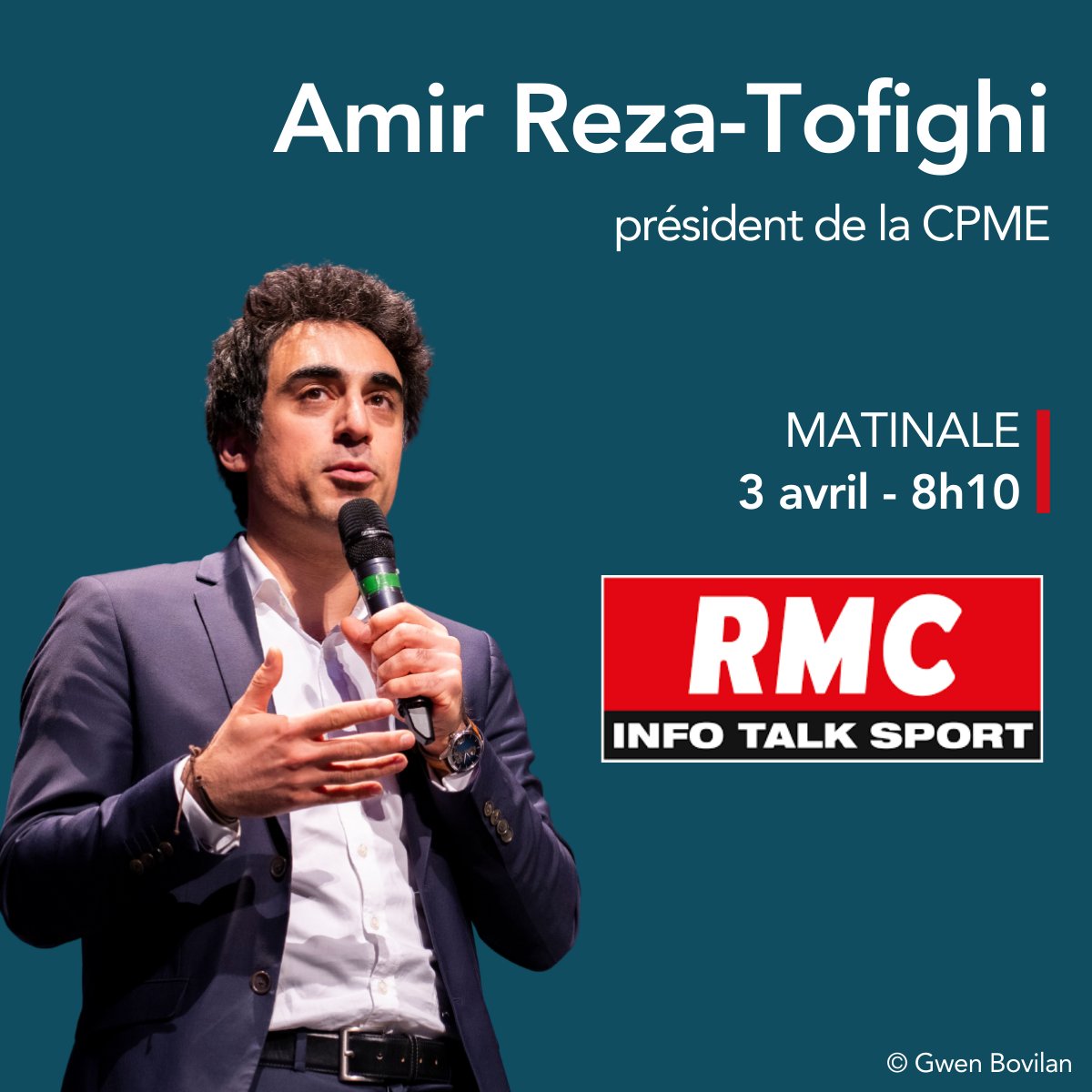 📢 Dans les médias | Demain à 8h10, <a href="/AmirRT/">Amir Reza-Tofighi</a> est l’invité d’<a href="/ApollineWakeUp/">Apolline de Malherbe</a> sur <a href="/RMCInfo/">RMC</a>.

🔎 Il réagira aux dernières annonces de Donald Trump sur les droits de douane américains

🎙 RDV en direct : rmc.bfmtv.com/en-direct/