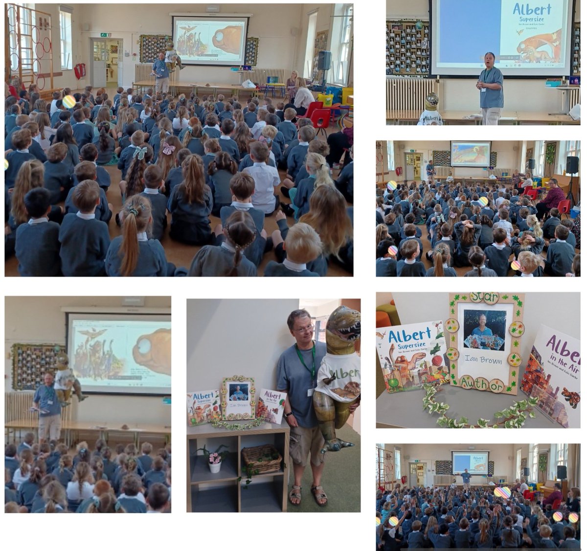 IanBrownTV's tweet photo. Action shots just in of our terrific #ALBERTthetortoise #HuggnBugg #picturebooks #storytime at Oakwoods #InfantsSchool, #HartleyWintney, #Hampshire working with Blue Bear @BBbookshop Massive thanks to everyone involved. https://t.co/Olqfb5epP8
#school #bookseries #tortoise #yeti https://t.co/XdR2iUQp4I