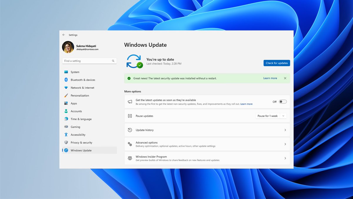Hotpatch updates for Windows 11 Enterprise devices are now available! Find out how easy it is to experience immediate protection and consistent security while minimizing disruptions to the people in your organization: techcommunity.microsoft.com/blog/windows-i…
