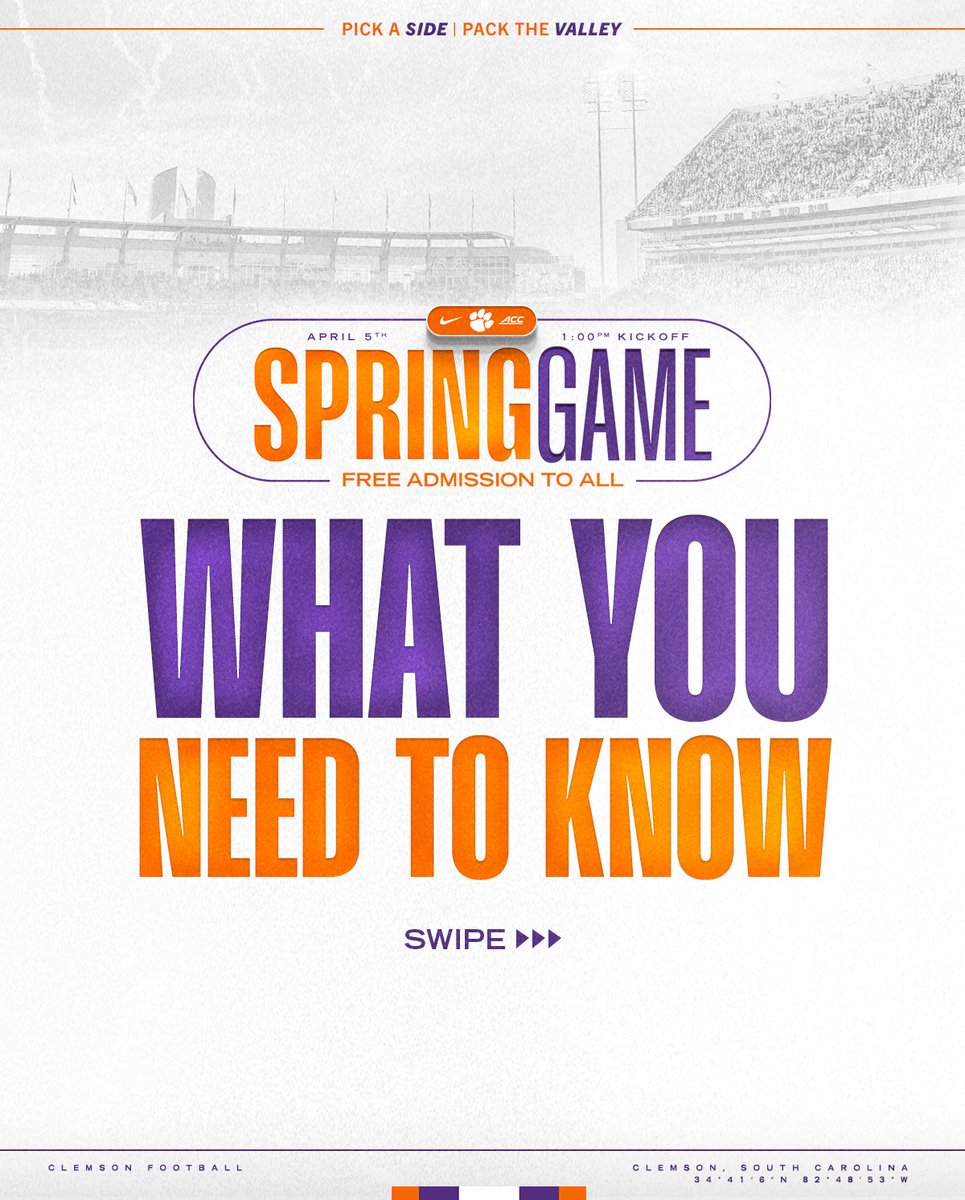 Clemson Football tweet media