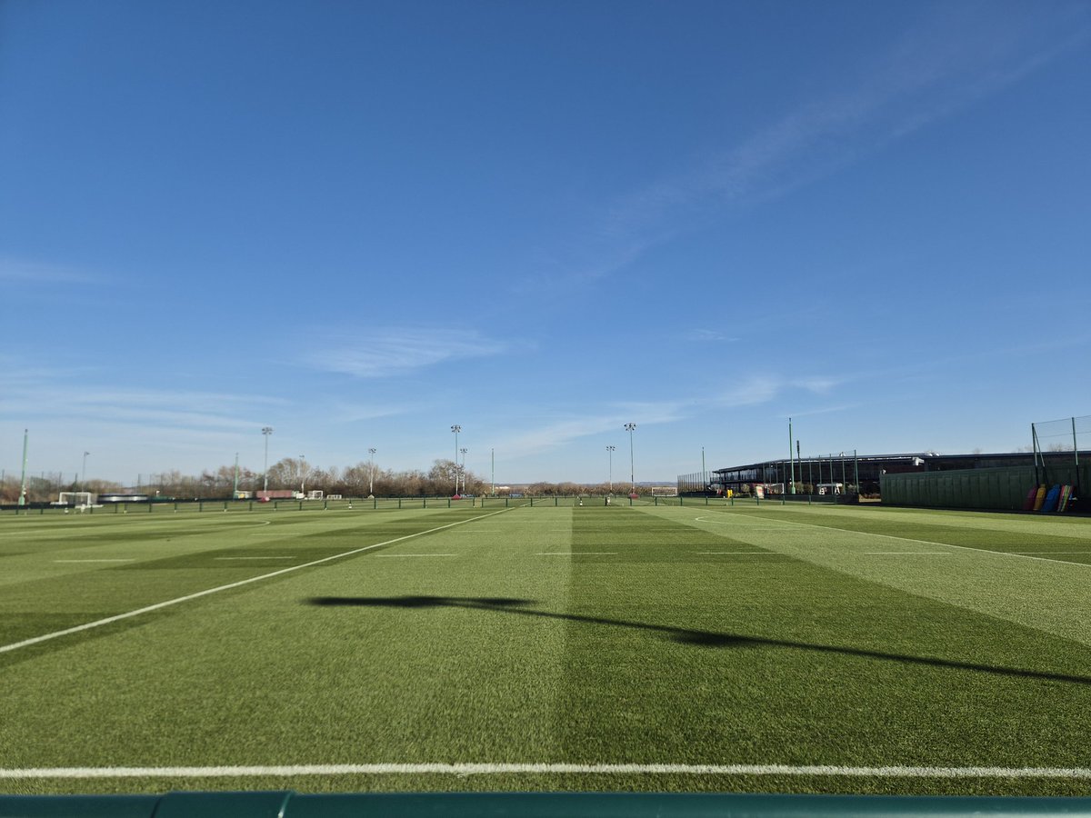 Pitches looking 👌🏻 in the spring sunshine ⚽️🌞🌱💦
