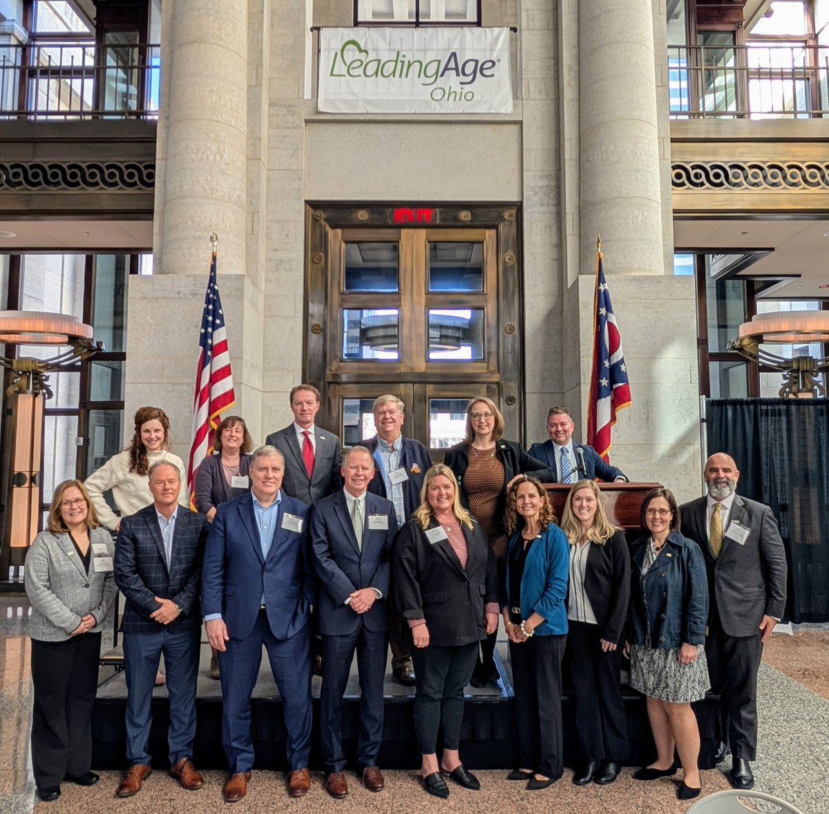 Yesterday, LeadingAge Ohio members gathered at the Statehouse for Advocacy Day—meeting with legislators to advocate for aging services and state budget proposals that impact the future of care for Older Ohioans. Thank you to the leaders who joined us!

#LeadingAgeOhio #Advocacy