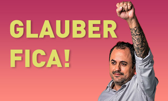 A mera possibilidade de cassação do mandato de Glauber é uma derrota da nossa democracia, tão propalada e defendida nos últimos tempos.

Mais: é uma derrota para TODO MUNDO que se pretenda ser visto como esquerdista, progressista, trabalhista, sindicalista, socialista, comunista,
