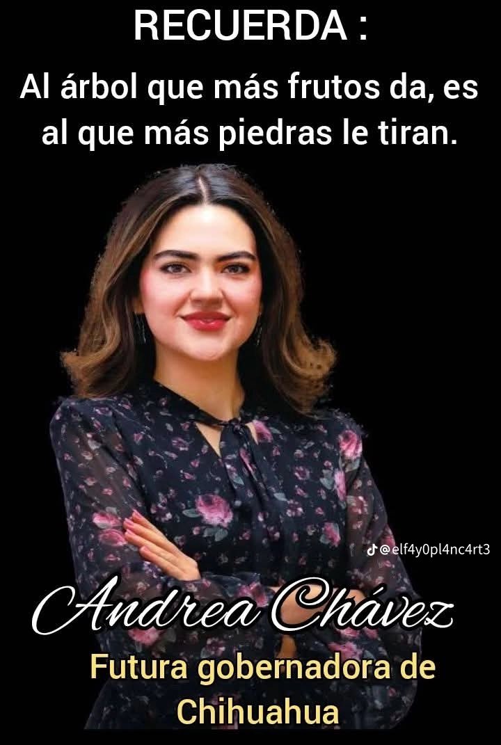 Si estas de acuerdo dale #RT y para que la fachiza mande a sus bots dale Me Gusta, vamos a hacer que <a href="/AndreaChavezTre/">Andrea Chávez</a> sea la próxima gobernadora de #CHIHUAHUA ¿quién jala? 
Que <a href="/abrahamendieta/">Abraham Mendieta</a> sea el próximo princeso 😂👇👇👇👇