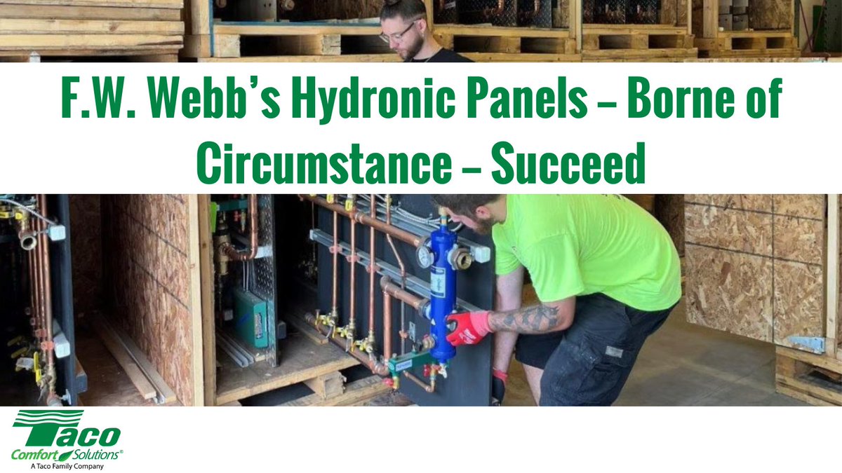 EmpoweringPumps's tweet image. When things got complicated, F.W. Webb got creative.

Their preassembled hydronic panels are a masterclass in innovation—streamlining installs, boosting efficiency, and keeping contractors happy.

Adaptability meets ingenuity. Full story: empoweringpumps.com/taco-f-w-webbs… @TacoComfort