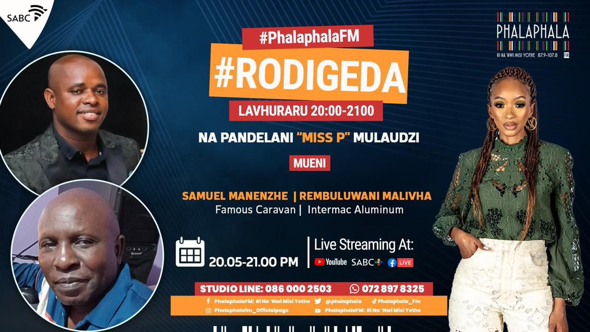 manenzhe_samuel's tweet image. @Phalaphala 

Kha ritangane nga 20h00-21h00