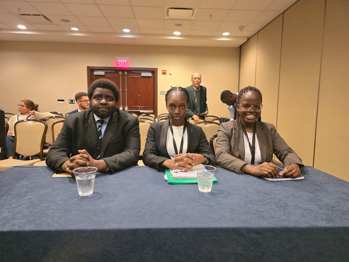 uculaw's tweet image. Preliminary Rounds 3: Team Uganda takes a photo with the Judges and Team 766 after the 3rd preliminary round as Applicant.