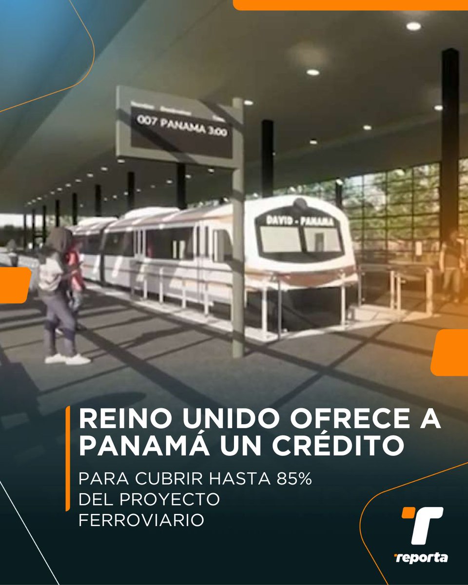 La agencia de crédito a la exportación del Gobierno del Reino Unido (UKEF, por sus siglas en inglés) ha propuesto a Panamá un crédito comercial para cubrir hasta el 85 % del costo de la construcción de un ferrocarril para conectar la capital panameña y la frontera con Costa Rica.