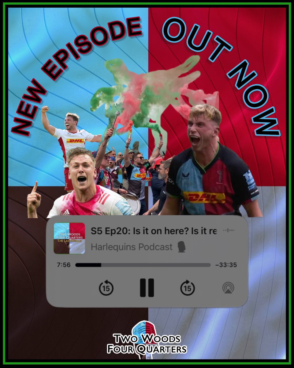 🚨 NEW EPISODE 🚨
Is it on here? Is it really on? 👀

The Mighty Quins head to Dublin hunting a European upset. 

Talking Points 👇🏼
🍺 A Weekend of Warming Up 
👔 Billy Millard to Leave Quins
🛁 Bath (A) Review 
🇮🇪 Leinster (A) Preview

#COYQ