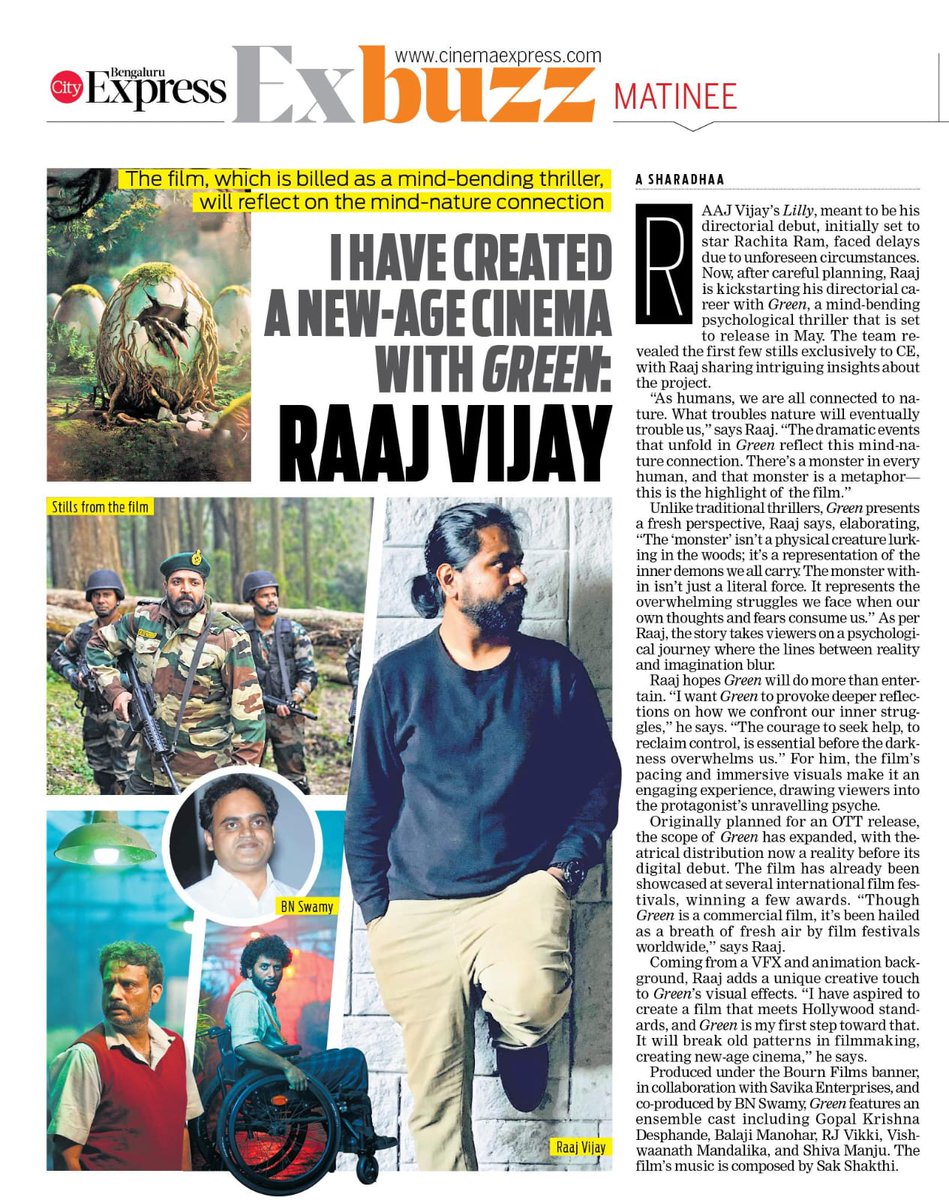 Madhudop's tweet photo. Check out our first feature article and join us on this thrilling journey. Your support means the world! #GreenTheFilm #MindBendingCinema #NewAgeStorytelling"** https://t.co/PZ9XXulHTj