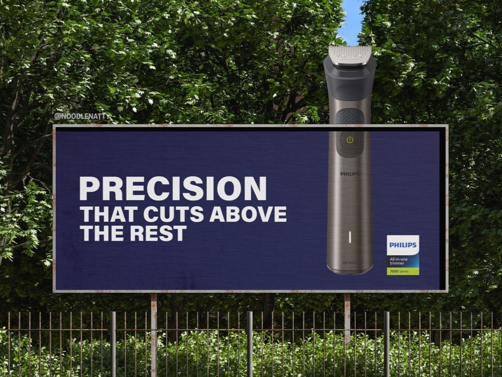 One Minute Brief of the Day:
Create posters to advertise #BeardTrimmers 🧔‍♂️<a href="/Philips/">Philips</a> 
<a href="/OneMinuteBriefs/">One Minute Briefs ⏱️</a> 
V1