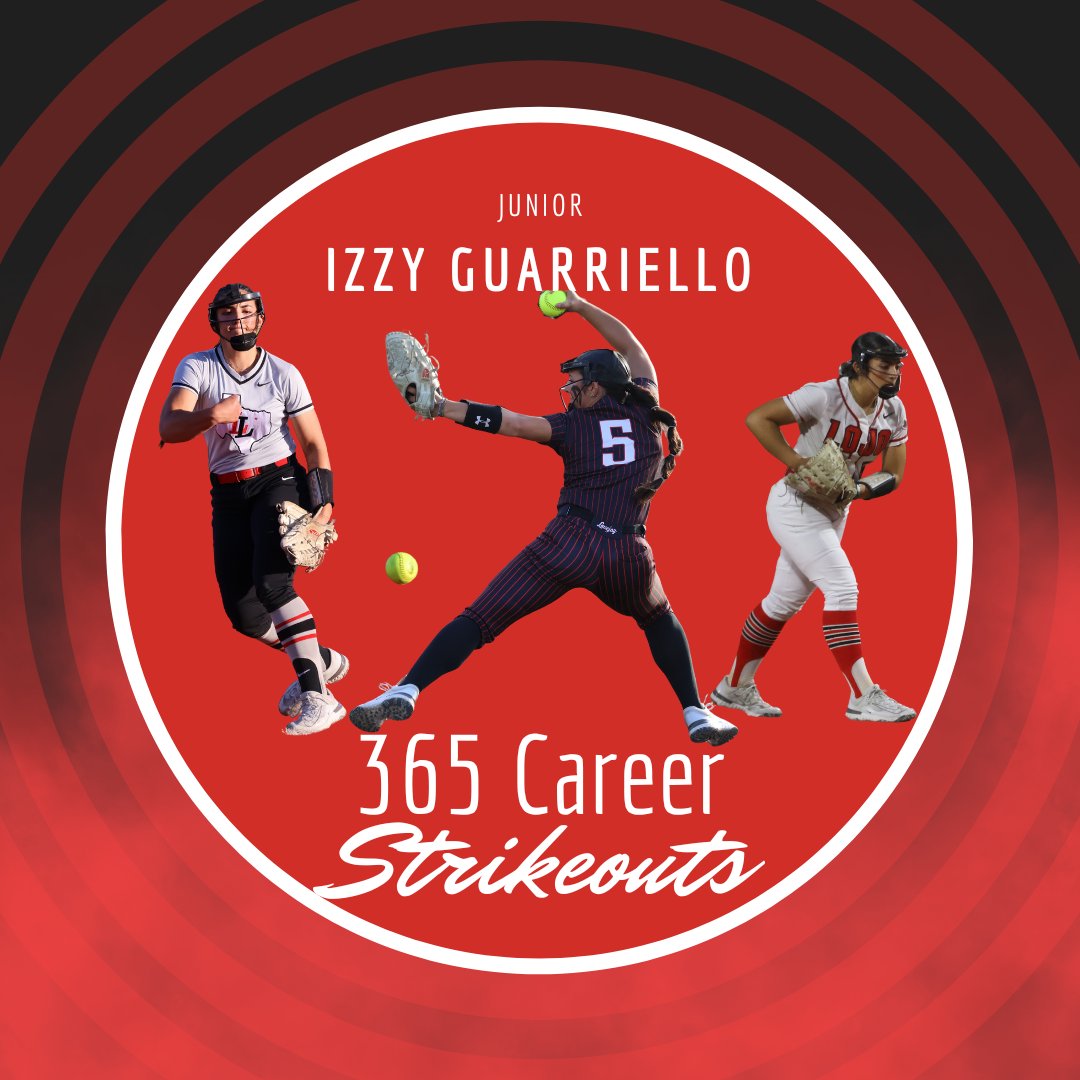 Congratulations to our junior pitcher Izzy Guarriello for achieving another career milestone! We are SO proud of you! We're not done yet! #attack #itb