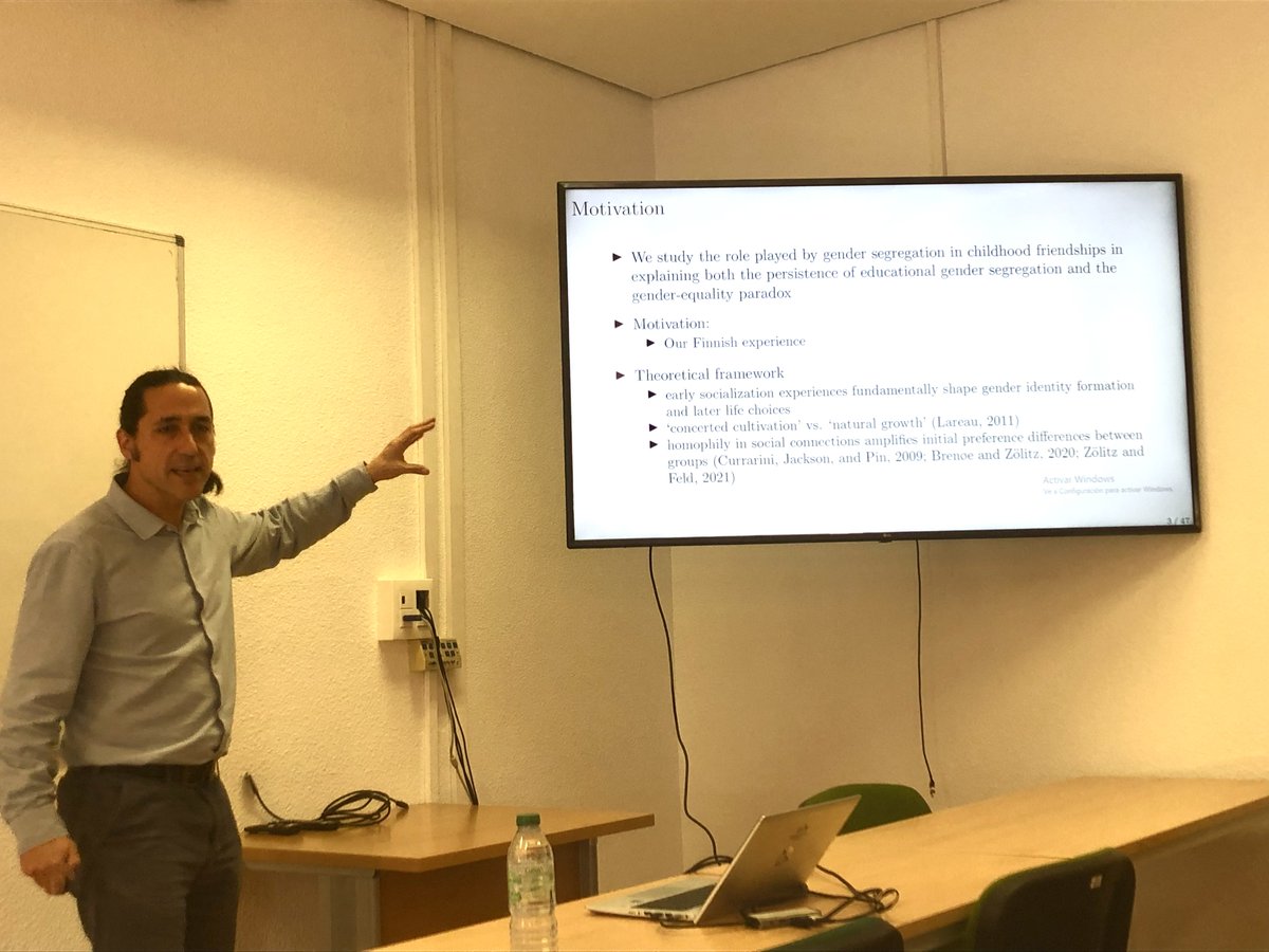 Eugenio Zucchelli (@e_zucchelli) on Twitter photo It was an absolute pleasure hosting <a href="/manuelbagues/">Manuel Bagues</a>  (<a href="/uniofwarwick/">University of Warwick</a>) as part of our seminars <a href="/UamTeh/">TEH_UAM</a> <a href="/UAM_Economicas/">UAM | Económicas</a>.  Manuel presented an insightful paper titled "Gender Segregation in Childhood Friendships and the Gender-Equality Paradox".
#UAMSeminars #GenderSegregation It was an absolute pleasure hosting <a href="/manuelbagues/">Manuel Bagues</a>  (<a href="/uniofwarwick/">University of Warwick</a>) as part of our seminars <a href="/UamTeh/">TEH_UAM</a> <a href="/UAM_Economicas/">UAM | Económicas</a>.  Manuel presented an insightful paper titled "Gender Segregation in Childhood Friendships and the Gender-Equality Paradox".
#UAMSeminars #GenderSegregation