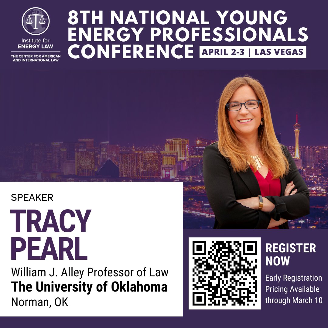 Delighted to be giving a talk today on "The New Ethics Landscape: Achieving Compliance, Avoiding Cliffs, and Adapting AI to Benefit Attorneys and Clients" at the 8th National Young Energy Professionals Conference. Many thanks to the Institute for Energy Law for inviting me!