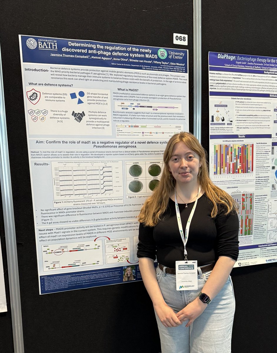 Tiffany Taylor (@taylorlabgroup) on Twitter photo Another poster not to miss <a href="/MicrobioSoc/">Microbiology Society</a> annual conference, <a href="/jasminetc2000/">Jasmine Thomas-Campbell</a> is presenting her first year PhD work on Determining the regulation of the MADS defence system #Microbio25 Another poster not to miss <a href="/MicrobioSoc/">Microbiology Society</a> annual conference, <a href="/jasminetc2000/">Jasmine Thomas-Campbell</a> is presenting her first year PhD work on Determining the regulation of the MADS defence system #Microbio25