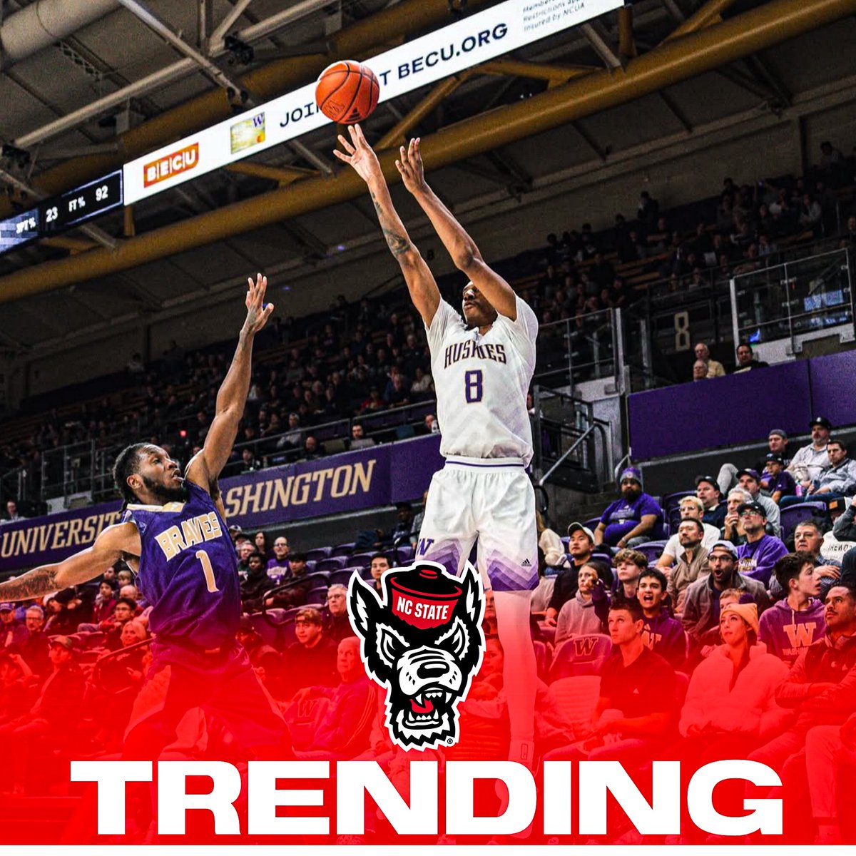 NC State is currently hosting Washington transfer guard Tyler Harris for a visit, sources tell me.