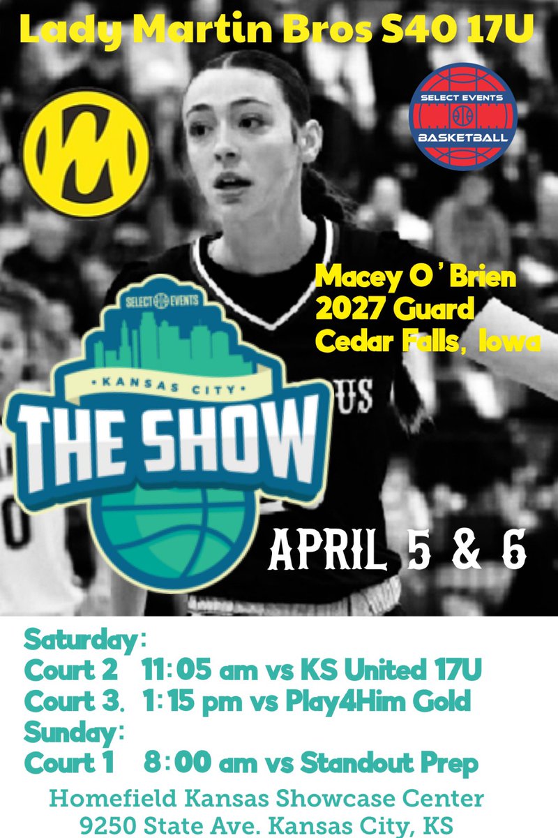 Macey O'Brien (@macey_obrien20) on Twitter photo 1st Tournament this weekend at The Show in Kansas City! 🩷🏀
<a href="/MartinBroLadies/">Lady Martin Bros. Select</a> <a href="/SelectEventsBB/">Select Events Basketball</a> 1st Tournament this weekend at The Show in Kansas City! 🩷🏀
<a href="/MartinBroLadies/">Lady Martin Bros. Select</a> <a href="/SelectEventsBB/">Select Events Basketball</a>