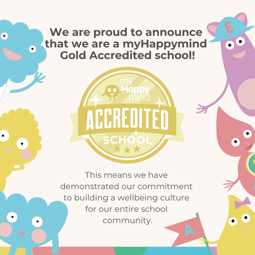 EPS Carolyn Ashworth (@carolyashworth) on Twitter photo We are so thrilled to announce that we have been awarded the Gold Accreditation for <a href="/myHappymind_/">myHappymind</a>
Our children and staff love it and it has had a huge impact on the wellbeing of everybody involved! #myhappymind #goldaccreditation #proud #wellbeingmatters <a href="/EPSElton/">Elton Primary School</a> 💛🧠🌟💛 We are so thrilled to announce that we have been awarded the Gold Accreditation for <a href="/myHappymind_/">myHappymind</a>
Our children and staff love it and it has had a huge impact on the wellbeing of everybody involved! #myhappymind #goldaccreditation #proud #wellbeingmatters <a href="/EPSElton/">Elton Primary School</a> 💛🧠🌟💛