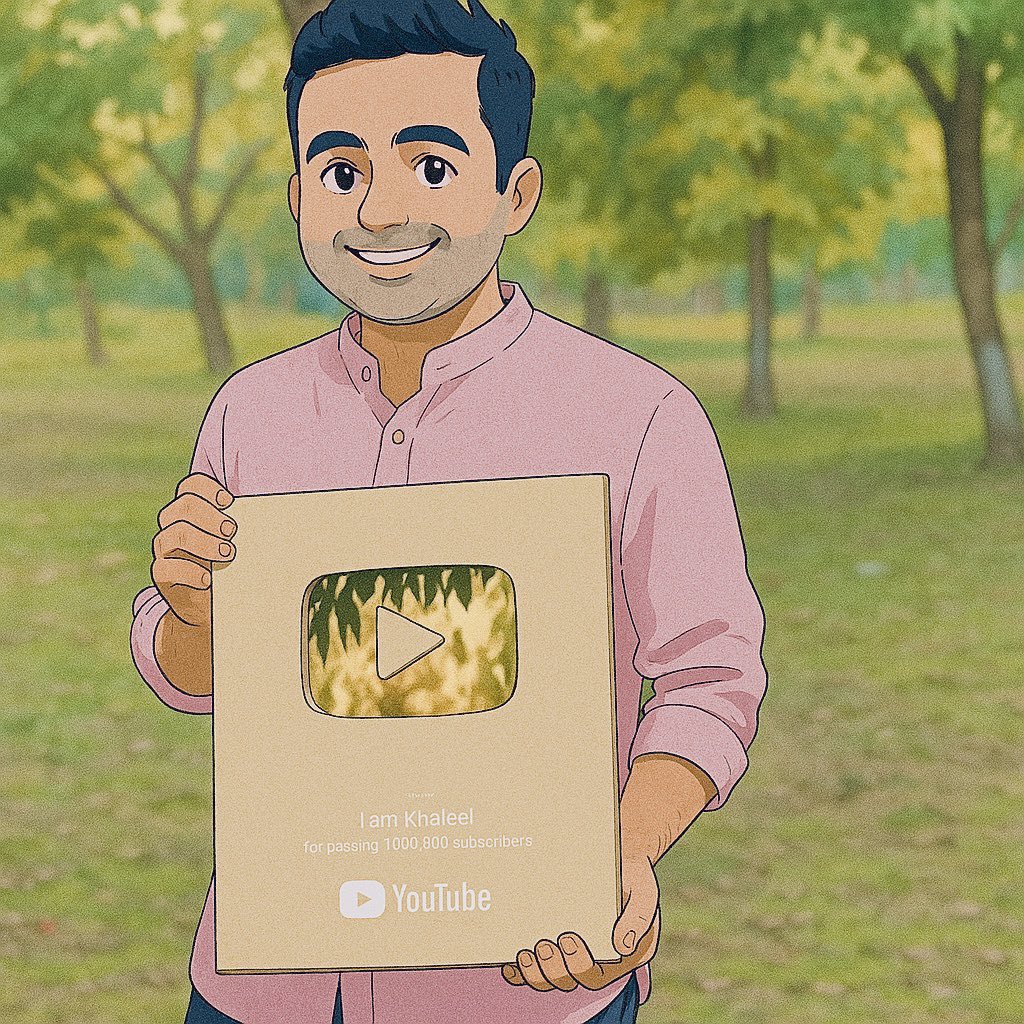 iamkhaleelyt's tweet photo. My Take on the Ghibli Art Trend ! 😎😎😎 

#ghibli #ghibliredraw #iamkhaleel #pakistaniyoutuber #goldenplaybutton #chatgpt #grok #ghibliart https://t.co/Yh8okvlfb0