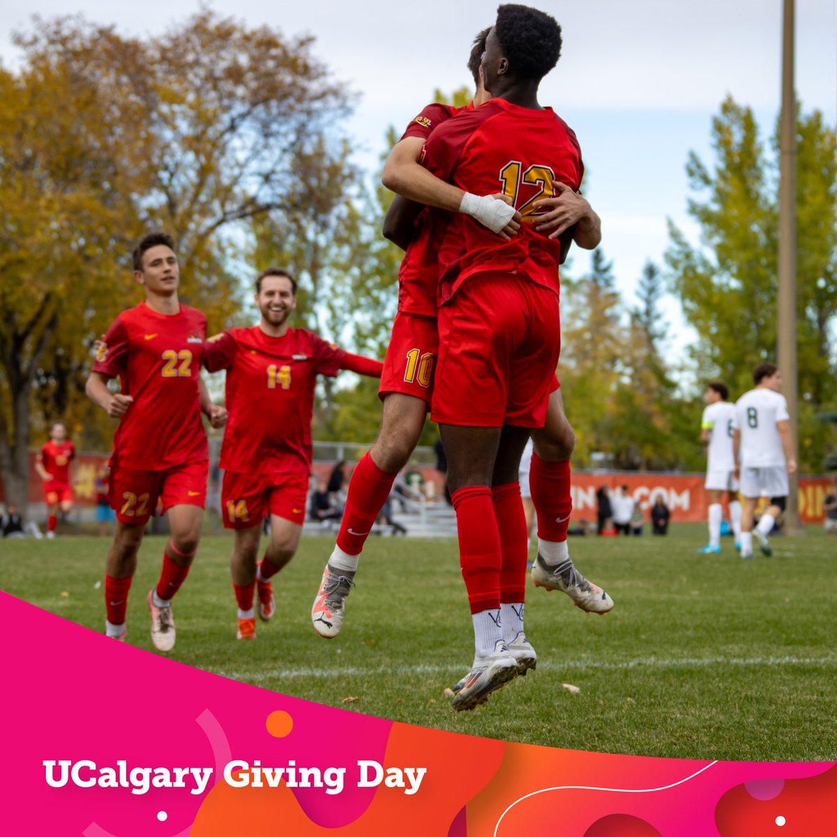 Kick off #UCalgaryGivingDay, April 2-16, by sending a gift! ⚽

Every gift helps to sharpen the team’s skills while continuing to grow the program!

All donations are matched 1:1 up to $2,500 while funds last.

Shoot your shot and give early!

➡️ godinos.com/giving-day-2025

#GoDinos