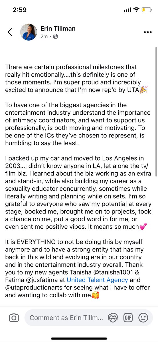 So excited to now be a part of the  <a href="/unitedtalent/">UTA</a> team! Thank you UTA💕💫