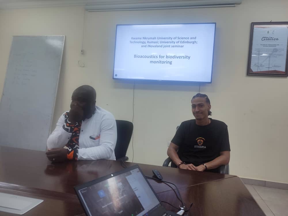🔊 Can sound reveal ecosystem health? 🌍🎧
On Feb 28, 2025, we explored this at a bioacoustics seminar hosted by <a href="/KNUSTGH/">Kwame Nkrumah University of Science and Technology</a> with @TreeAid, @inovaland, Atebubu-Wiase Forest Landscape Restoration Project &amp; <a href="/EdinburghUni/">The University of Edinburgh</a>.
#Bioacoustics #Restoration #ConservationTech