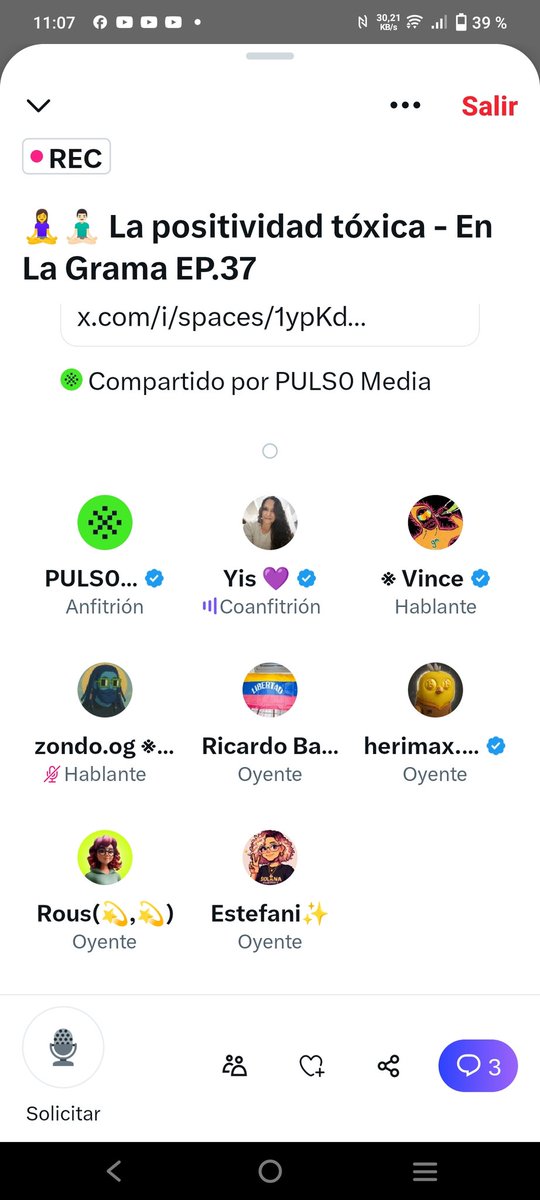 garfiel1905's tweet photo. @PULSO_media Únete al space de @PULSO_media @Yisbelpd @Rous_cripto con un tema super importante (la positividad tóxica) como invitado @durmansierra en #lagrama , y en un día tan importante de la concientización sobre el autismo✋🏻✋🏼✋🏽✋🏿✋ https://t.co/NWWjS3SOk2