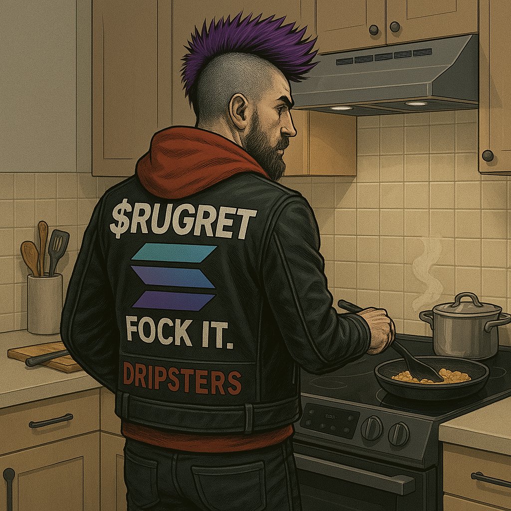 We might be the slowest cook

No regret, only $RUGRET here

Check it out on Dripster.fun

CA:

FzYrHM6sgmKvPu827FG9RhtHcXUXdhbtzpa746rvNF5N

Link till we bond here

dripster.fun/coin/FzYrHM6sg…