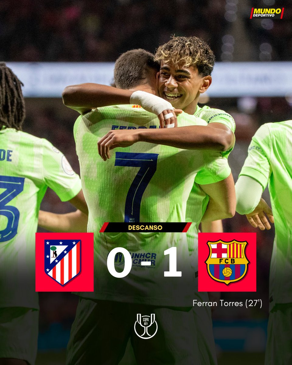 FULL-TIME!

Atletico Madrid 0-1 Barcelona

Gol satu satunya dari Ferran bawa Barca ke Final Copa Del Rey!

#ViscaBarca