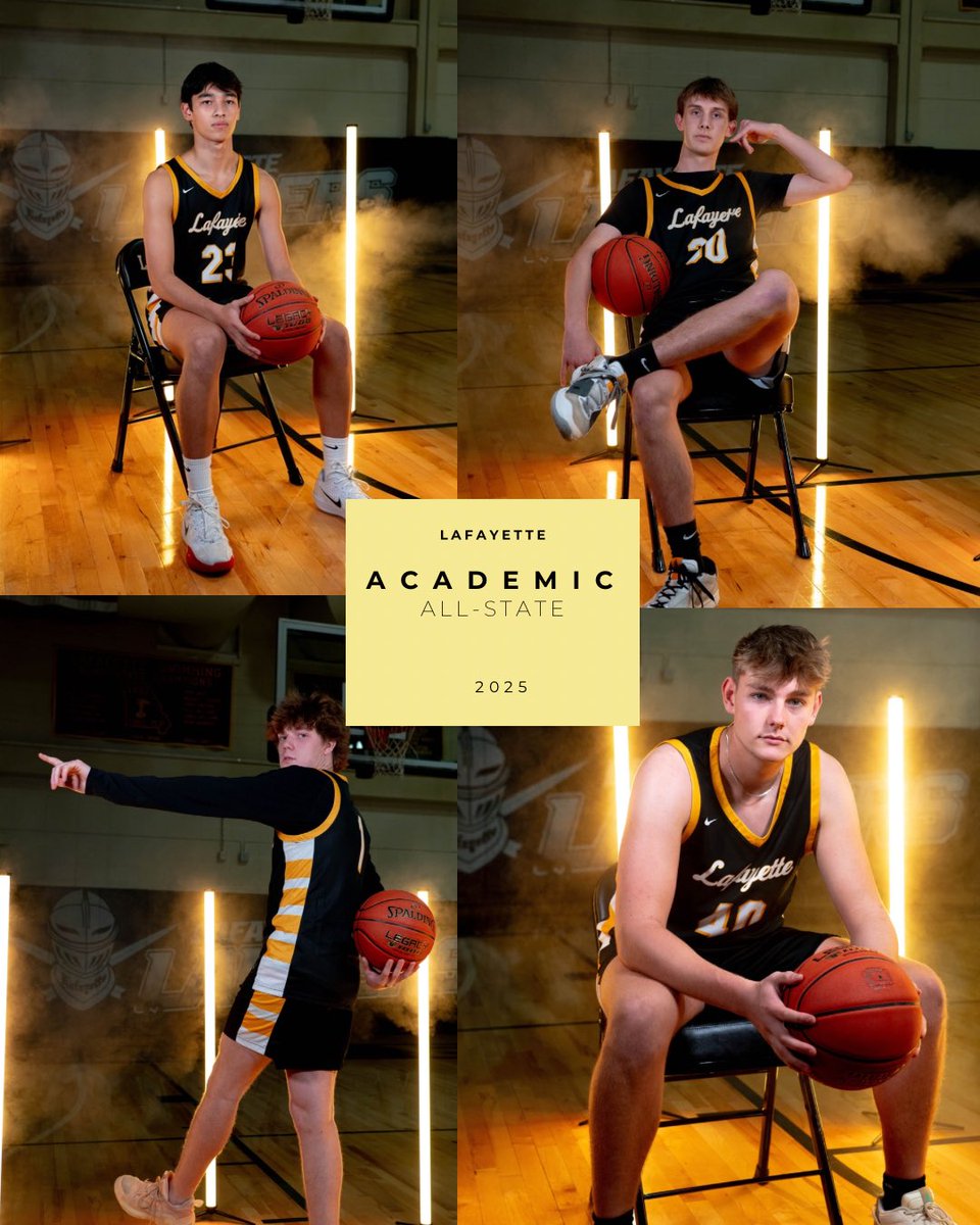 Lafayette had four players qualify for academic all state this year.
