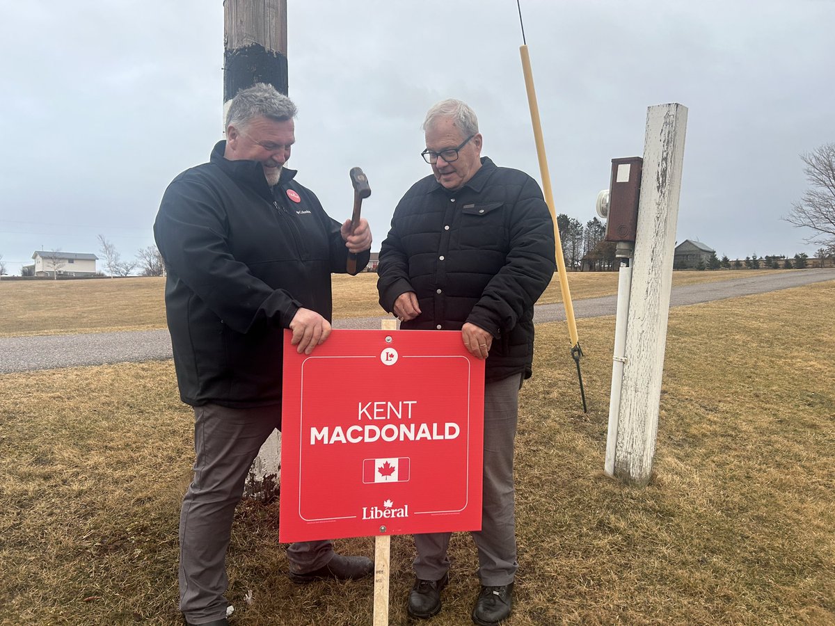 After 11 elections of my own, this time around I’m just a voter, but still very proud to show my support for Kent MacDonald as he works to earn our votes and represent our great riding.