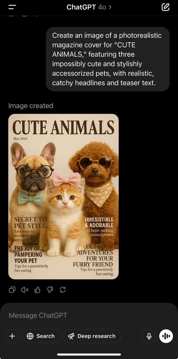 Uh…<a href="/ChatGPTapp/">ChatGPT</a> <a href="/sama/">Sam Altman</a> why did ChatGPT randomly create a prompt when I closed the app and opened it up again? I didn’t type or say anything, and when I opened the app up, this random image and prompt appeared. 

WTF??