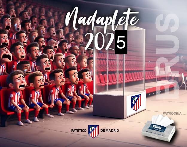 Nadaplete 2025 para el Atlético de Madrid!

Enhorabuena <a href="/Atleti/">Atlético de Madrid</a>! 👏🏻