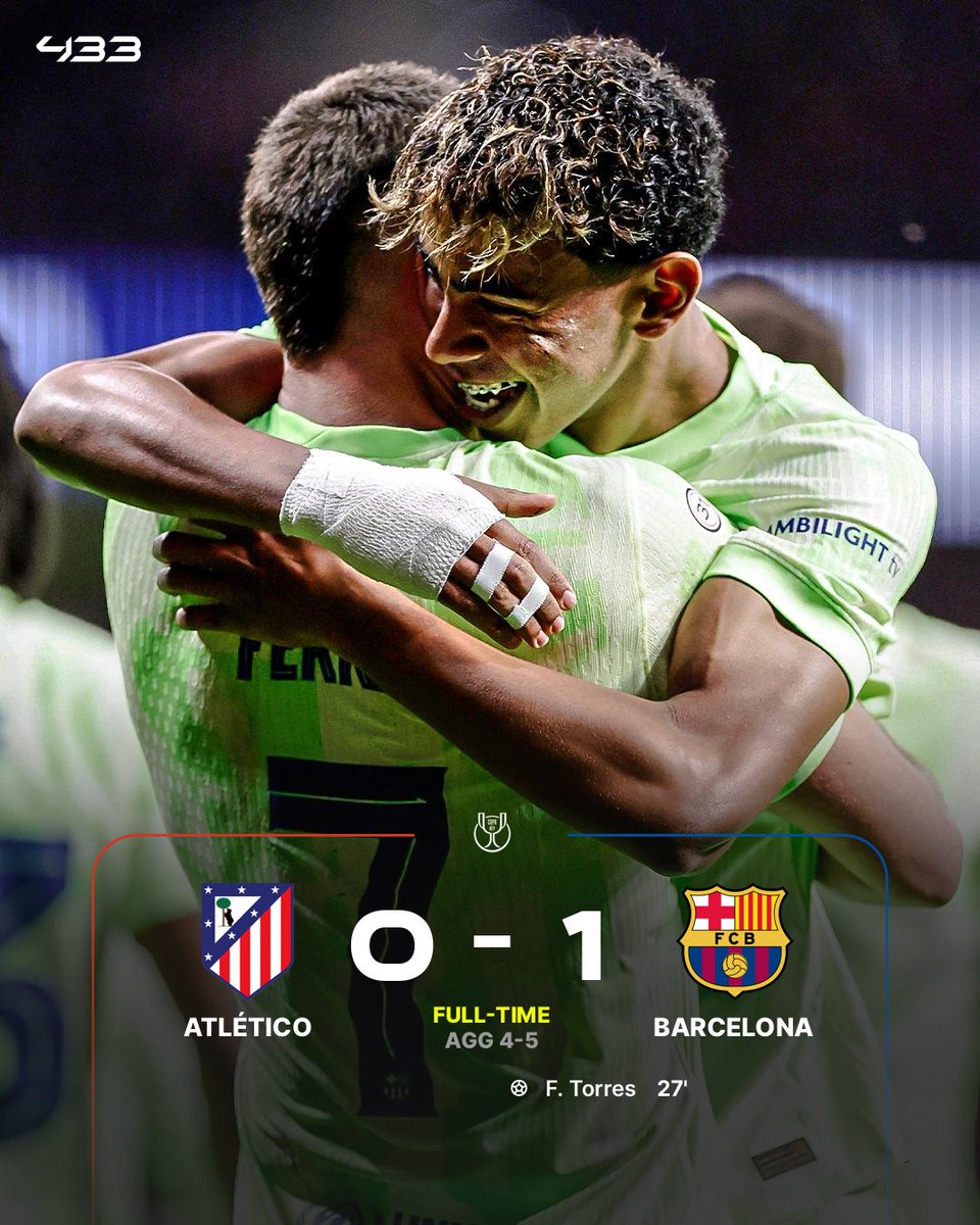 433's tweet image. 𝗕𝗔𝗥𝗖𝗘𝗟𝗢𝗡𝗔 𝗔𝗥𝗘 𝗜𝗡𝗧𝗢 𝗧𝗛𝗘 𝗖𝗢𝗣𝗔 𝗗𝗘𝗟 𝗥𝗘𝗬 𝗙𝗜𝗡𝗔𝗟 🫡🏆