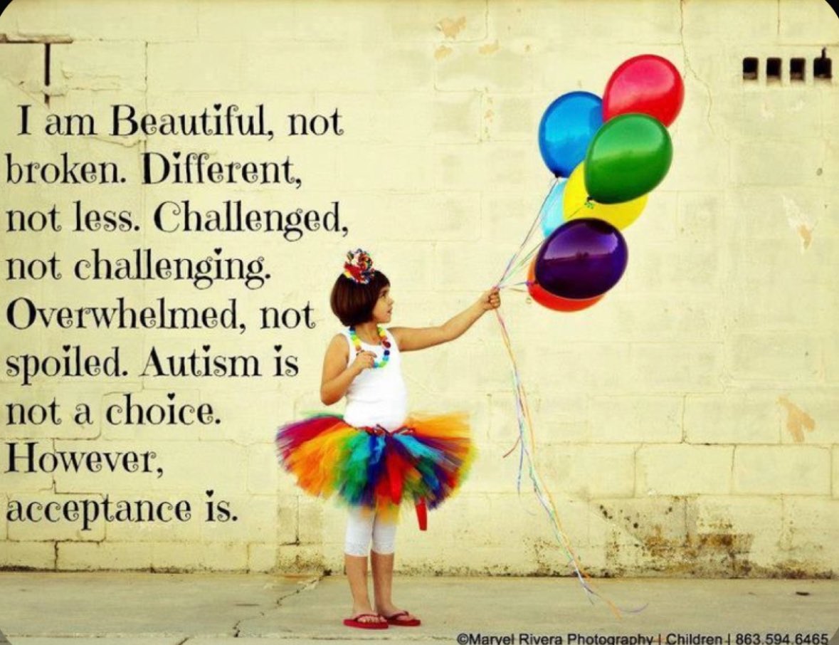 Autism Acceptance Day. Today. This month. Tomorrow. Every single day. ♾️🧩