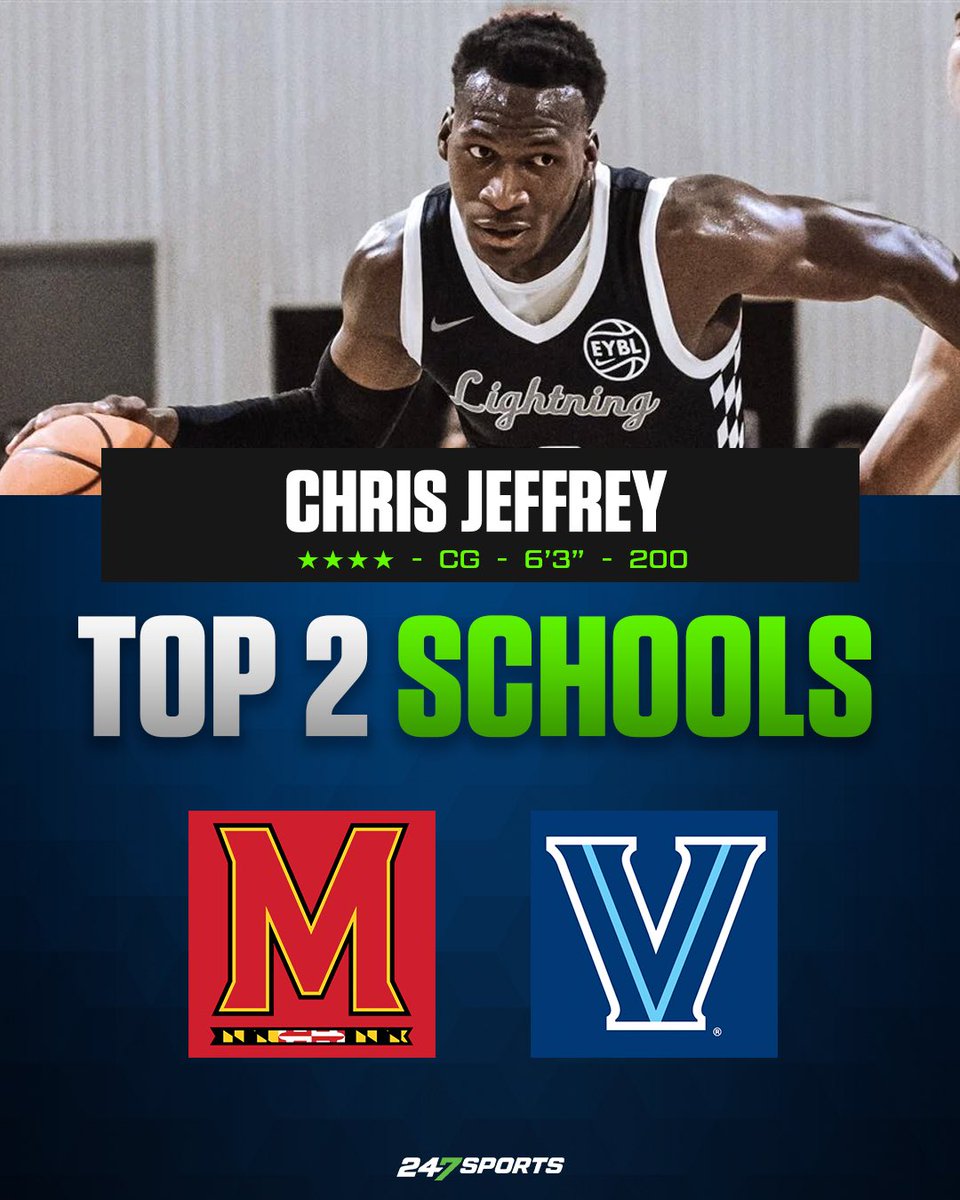 DushawnLondon1's tweet image. NEWS: Chris Jeffrey, a four-star prospect and former Maryland commit is now down to just two schools he tells @247Sports 

Jeffrey reopened his recruitment following the coaching change at Maryland.

Story: 247sports.com/college/basket…