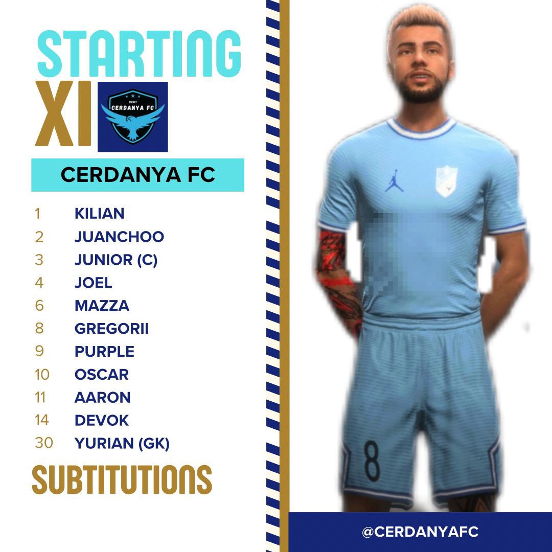 eN PUIGCERDA (@cerdanyafc25) on Twitter photo 💥TENEMOS EL XI PARA ENFRENTAR A <a href="/bananoesport/">Banano Esports Club</a> 💥
Muchas suerte y vamos a por todas💪🏼.
💙VAMOS CERDANYA💙 💥TENEMOS EL XI PARA ENFRENTAR A <a href="/bananoesport/">Banano Esports Club</a> 💥
Muchas suerte y vamos a por todas💪🏼.
💙VAMOS CERDANYA💙