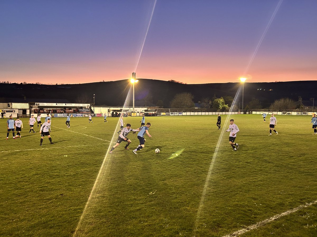 Midweek football at Bacup Borough. <a href="/MaineRoadFC/">Maine Road FC</a> score two away goals to take the points back to Manchester.