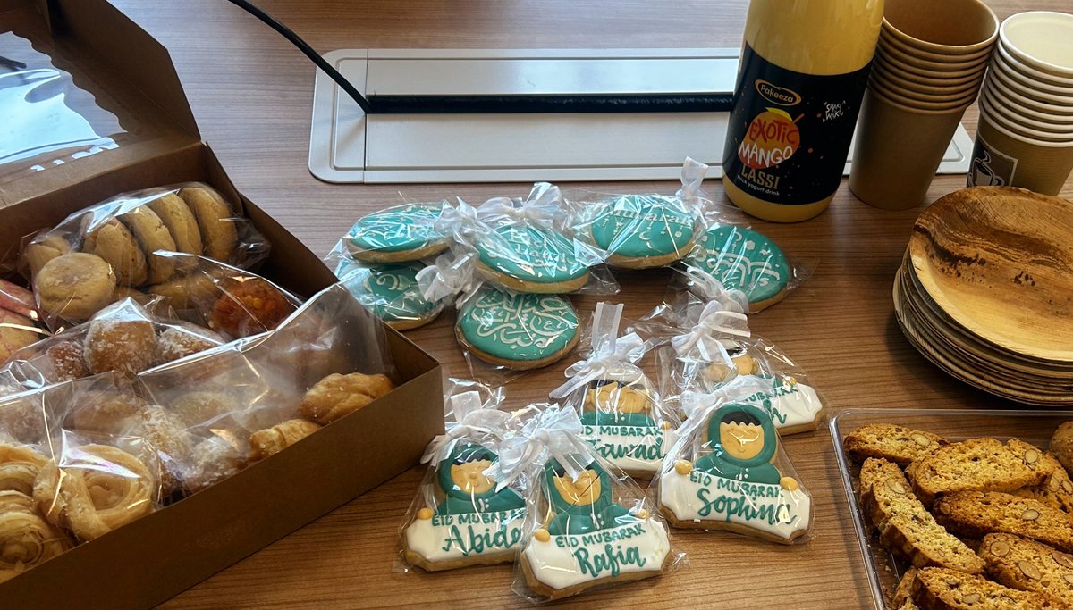 drjawadshah's tweet image. Had an amazing team lunch today to celebrate Eid, followed by some great home made treats, brought in by equally great colleagues!

#TwitterEPs