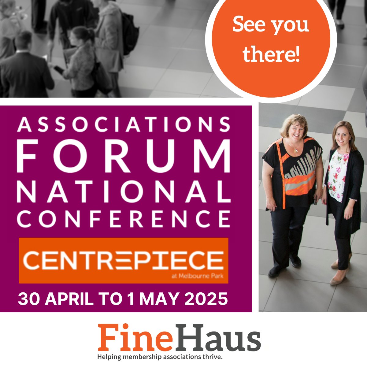 FineHaus will be exhibiting at the 2025 Associations Forum National Conference on 30 April - 1 May in Melbourne. We’d love to chat with you about key issues affecting associations &amp; how we can help! 
finehaus.com.au
#AFNC2025 #associationmanagement #membershipassociations