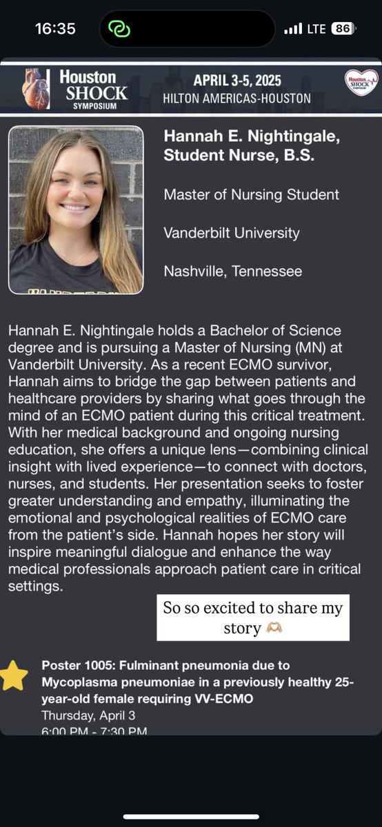 Cate Enstrom (@jcaitlyn) on Twitter photo Excited to support Hannah, my <a href="/VanderbiltNurse/">Vanderbilt School of Nursing</a> student, as she shares her ECMO experience at <a href="/HoustonShockHSS/">Houston Shock Symposium</a>. Please stop by her poster, she is so eager to share her experience; I am so proud of her! Excited to support Hannah, my <a href="/VanderbiltNurse/">Vanderbilt School of Nursing</a> student, as she shares her ECMO experience at <a href="/HoustonShockHSS/">Houston Shock Symposium</a>. Please stop by her poster, she is so eager to share her experience; I am so proud of her!