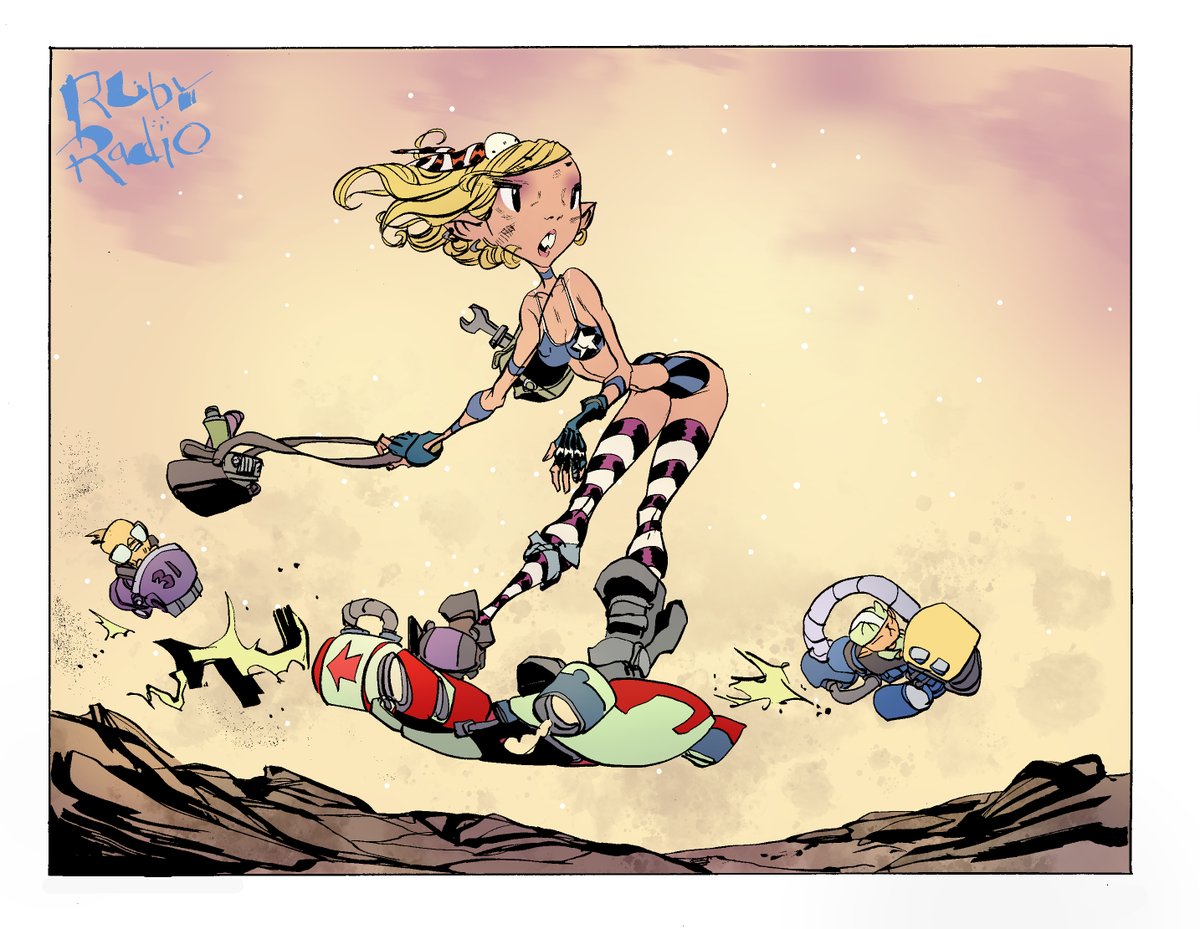 AdamArcherArt's tweet image. newest #rubyRadio comic strip pinup.

follow @jack_stewart  for the new releases...