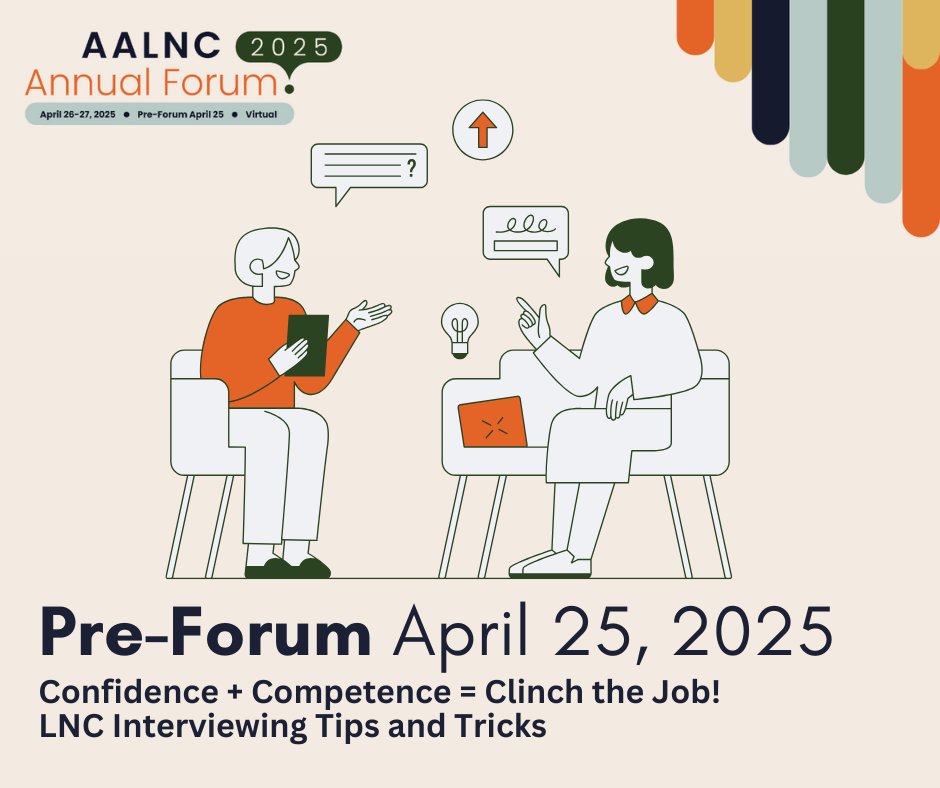 AALNC's tweet photo. Kick off AALNC Annual Forum 2025 with our Pre-Forum Session on April 25. It's a must-attend event for legal nurse consultants looking to clinch the job! Register now and take the next step in your LNC journey! 
https://t.co/M3kwOU93tB 
#AALNC #LNC #LNCEducation #LNCJob https://t.co/3otXT2lfx4