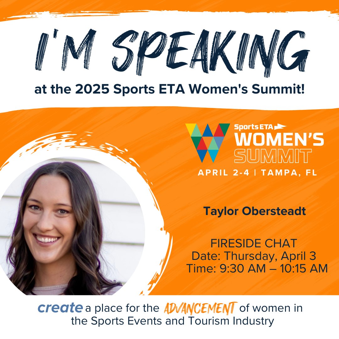 Exciting news! Tomorrow at the #SportsETA Women's Summit in Tampa, our own Taylor Obersteadt, Director of WIN for KC, will be speaking in a Fireside Chat with top leaders in sports!

🗓️ Thursday, April 3
🕘 9:30 AM - 10:15 AM
📍 Skills Center - MultiSport Event Space