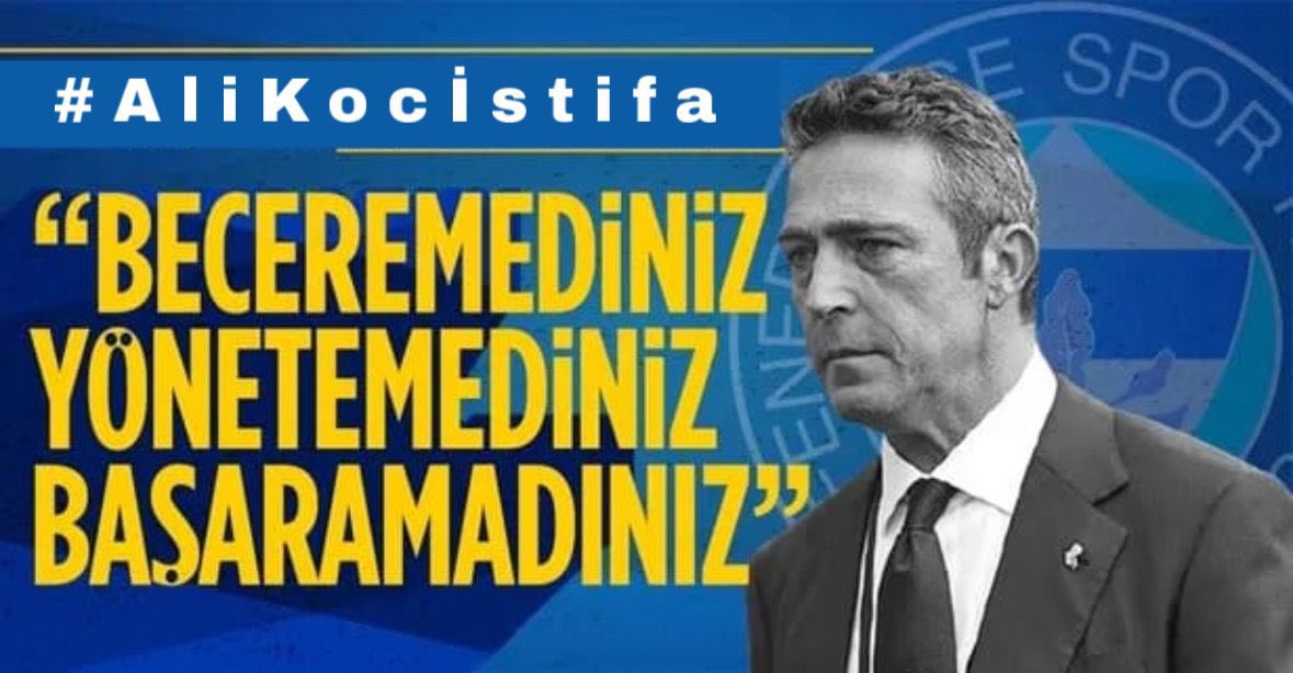 Fenerbahçe için İSTİFA! <a href="/Fenerbahce/">Fenerbahçe SK</a> #AliKoçİstifa #Yönetimİstifa