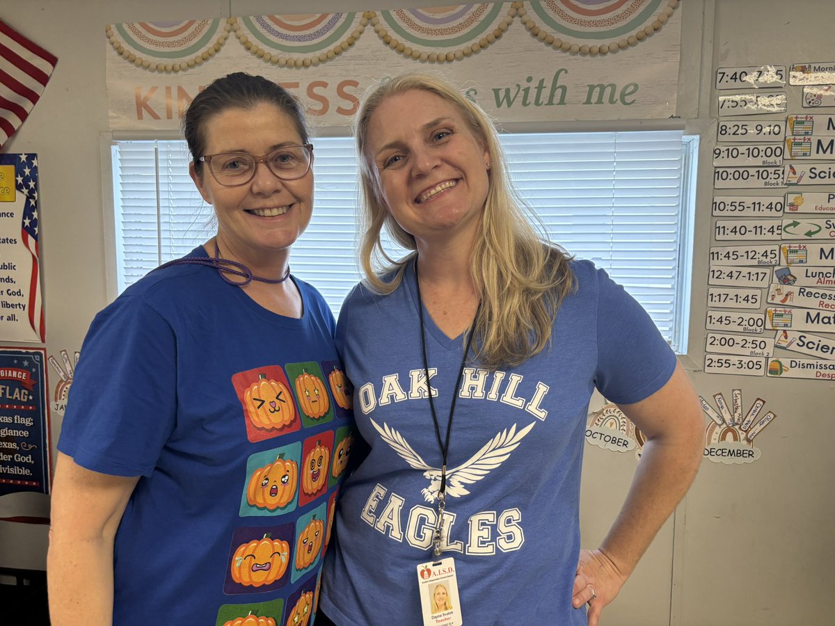 Oak Hill Elementary advocating and bringing awareness by wearing Blue for the 2025 World Autism Day! <a href="/Special_Ed_AISD/">Austin ISD Special Education</a> <a href="/bethnewton1281/">Beth Newton</a>