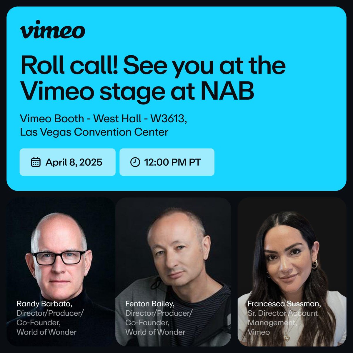 World of Wonder (@worldofwonder) on Twitter photo Ever wonder what it takes to build global fandom? 👀👑
<a href="/fbailey/">fenton bailey</a> and @randybarbato join @vimeo’s Francesca Sussman at @nabshow to talk building the #DragRace fandom, boosting engagement, and how Vimeo was used to launch <a href="/wowpresentsplus/">WOW Presents Plus</a>
🎟️ Tickets at hubs.la/Q03fFWc20 Ever wonder what it takes to build global fandom? 👀👑
<a href="/fbailey/">fenton bailey</a> and @randybarbato join @vimeo’s Francesca Sussman at @nabshow to talk building the #DragRace fandom, boosting engagement, and how Vimeo was used to launch <a href="/wowpresentsplus/">WOW Presents Plus</a>
🎟️ Tickets at hubs.la/Q03fFWc20